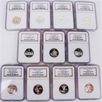 Coin 11 NGC Graded Silver Statehood Quarters