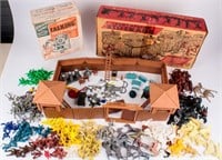 Vintage Marx Fort Apache Stockade & Toys