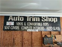 Auto Trim Shop Wooden Sign