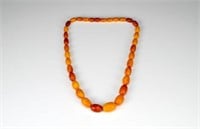 NATURAL AMBER BEADED NECKLACE