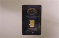 No Tax IAR 24kt 1gr Gold Bar
