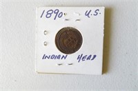 1890 USA Indian Head Penny