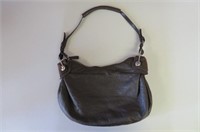 Feretti (Italy) Brown Leather Shoulder Purse