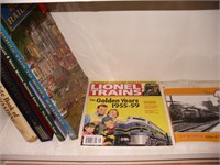 Shelf of Railroad & Model Train Books