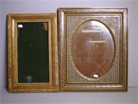 Two various inlaid Persian picture frames