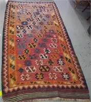 Hand woven tapestry kilim rug
