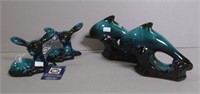 Four Canadian Blue Mountain Pottery figures