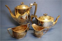 Silver plated teaset
