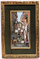 ITALIAN STREET SCENE BY M. AMOROSE