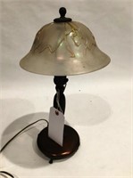 PAIRPOINT ART NOUVEUA LAMP W/ART GLASS SHADE