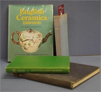 Four volumes English pottery & porcelain subjects