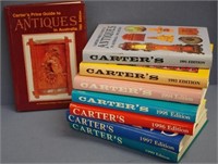 Eight volumes 'Carter's Antique Price Guide'