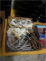 Assorted ropes and bungee cord