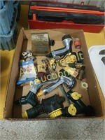 Assorted spray nozzles and hose accessories