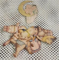 Kewpie cut outs and Valentine postcard 1922