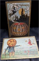 Halloween postcards postmarked 1908 & 1909