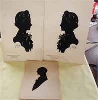 Silhouettes by Nancy Van Court & homemade
