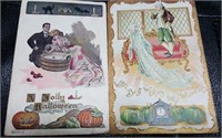 Halloween Postcards (2)  Postmarked 1908