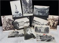 European Black & White Postcards in book