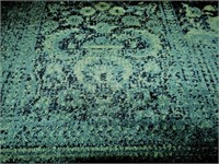 2x4 Audrey Vintage Turquoise/Teal Area Rug