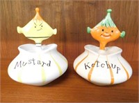 HOLT HOWARD KETCHUP/MUSTARD PIXIEWARE