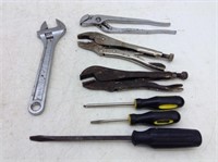 Mixed Hand Tools w/ Vise Grip Pliers