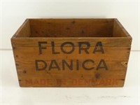 Nice Wooden Box Flora Danica Made in Denmark