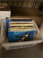 Assorted vintage vinyl records