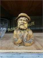 Wood carved 6 in figurine