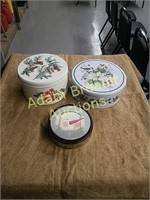 3 assorted collector tins