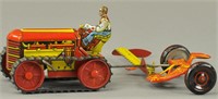MARX TRACTOR AND MOWER FARM SET