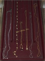 6 Assorted Costume Jewelry Long Necklaces Lot