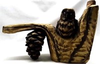 Owl Chainsaw Wood Carving