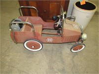 Fire Engine Pedal Car 1938 License Plate