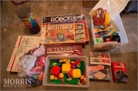 Box Lot of Toys, Board Games & Legos