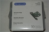 AMEROCK OIL RUBBED BRONZE HINGES - QTY: 10