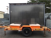 Solar Construction Sign and Trailer-