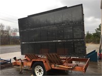 Solar Construction Sign and Trailer-