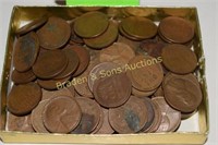 GROUP OF 100 US WHEAT PENNIES