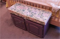 Purple Cabinet w/Cushioned Seat