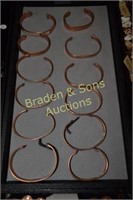 GROUP OF 2 TRAYS OF ASSTD COPPER JEWELRY