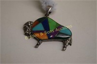 STERLING SILVER SOUTHWEST STYLE PENDANT