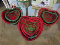 Christmas Heart Baskets
