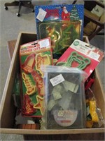 Box Lot of Hundreds of Vintage Cookie Cutters