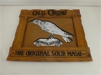 Nice Vintage Old Crow Whiskey Mirror in Original