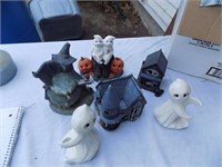 Box of Halloween Decorations