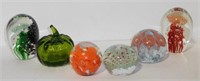 Lot #173 (6) Art glass paperweights