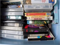 2 Totes of VHS tapes