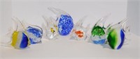 Lot #120 Selection of (7) art glass fish form