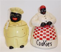 Lot #71 (2) Vintage Black Americana cookie jars